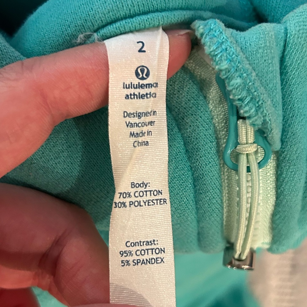 Lululemon Scuba Hoodie II in Bali Breeze/Fresh Teal - Size 2 - Picture 13 of 15